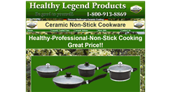 Desktop Screenshot of healthylegendcookware.com